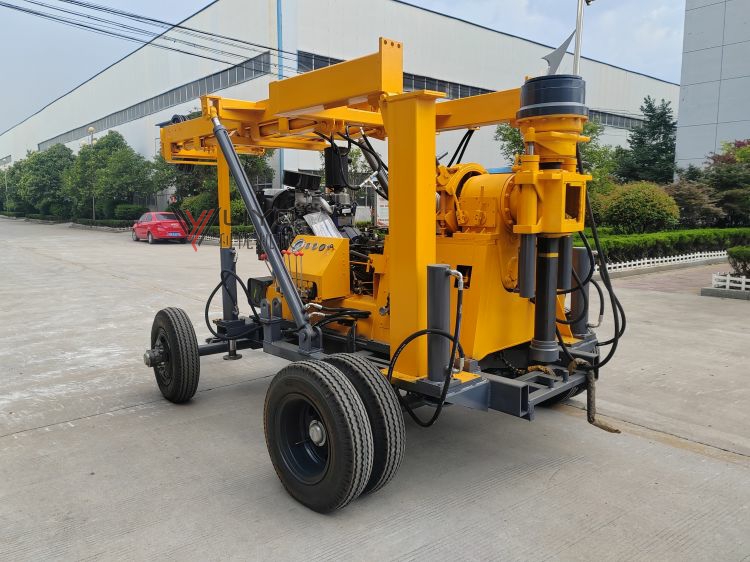 Trailer Mounted Hydraulic Mineral Core Drilling Rig with Diamond Core Bits | 300m-600m Drill Capacity